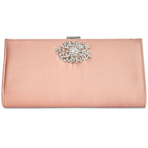 Adrianna Papell Satin Stacee Clutch